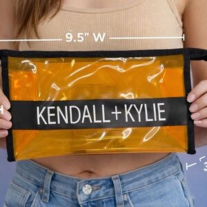 Kendall & Kylie Yellow Transparent Bag NEW! TSA approved.
